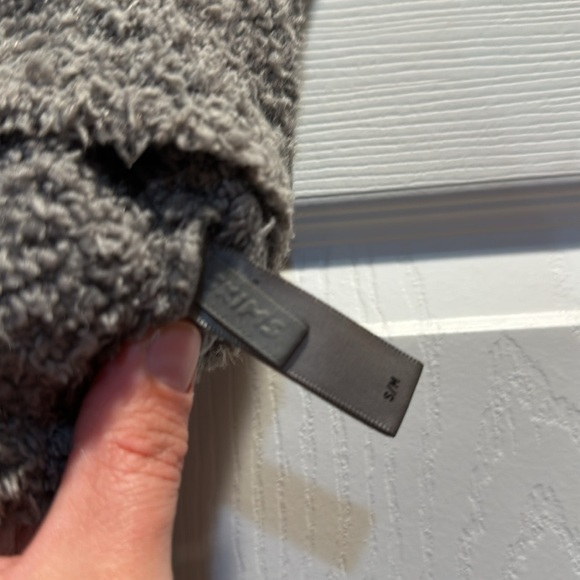 SKIMS Cozy Knit Crop Tank Bra Top S/M Dark Gray - Picture 3 of 6